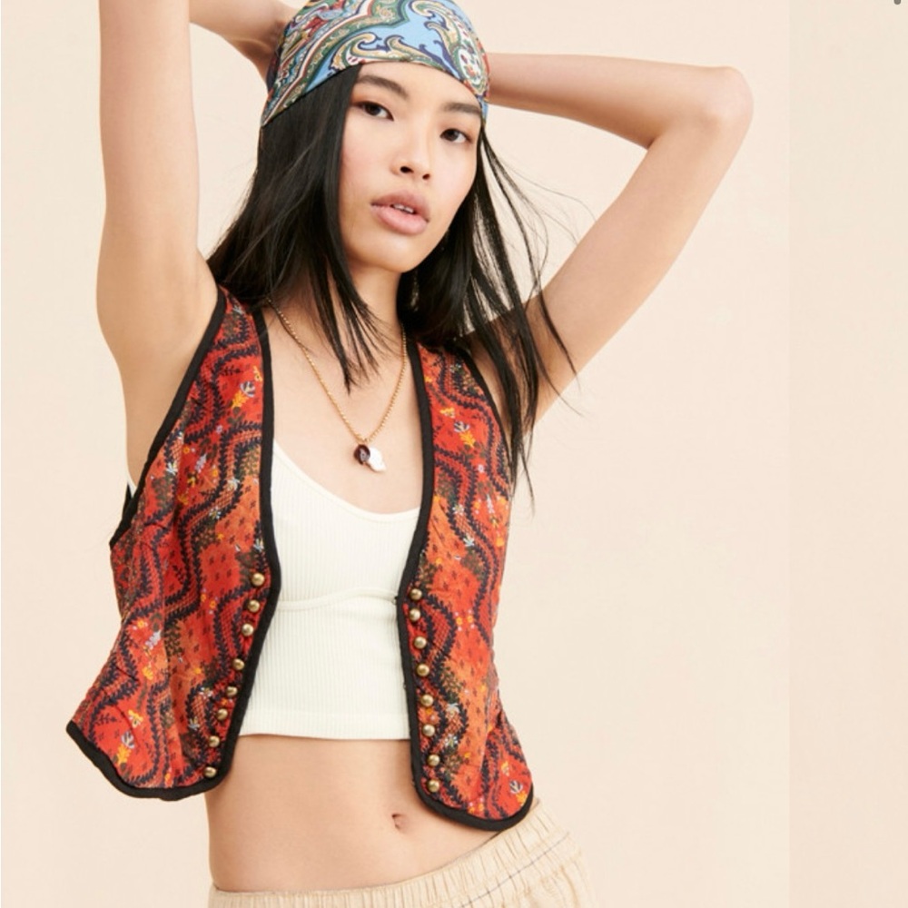 Free People Gemini cropped vest
